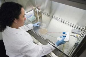 Female scientist in lab